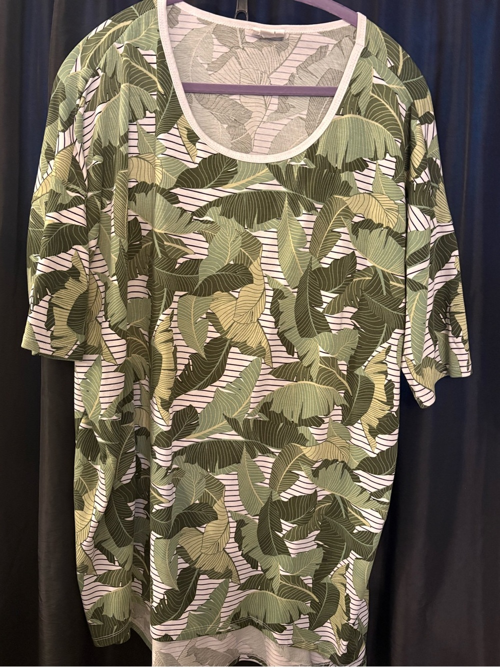 LulaRoe Irma with Leaf Design